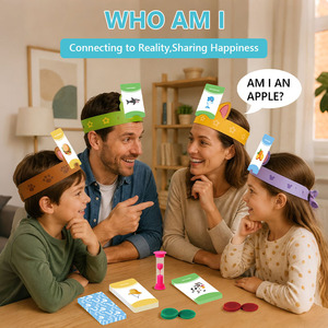 Juego <span class=keywords><strong>de</strong></span> Mesa Global Bridge WHO AM I, Juego Educativo Familiar, Juego <span class=keywords><strong>de</strong></span> Adivinanzas <span class=keywords><strong>para</strong></span> Niños <span class=keywords><strong>de</strong></span> <span class=keywords><strong>6</strong></span>+ Años con 75 Cartas y <span class=keywords><strong>6</strong></span> Diademas - Product Image 2