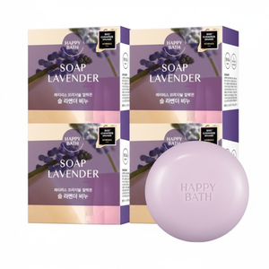 Sapone Solido Happy Bath Collezione Originale Lavanda 90g Confezione da 4 con Sconto - Product Image 1