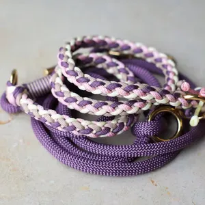 宠物配件私人标签勇敢狗项圈帕拉科德登山绳混合狗皮带与手环