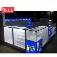 Kiosque de réparation de téléphones portables et de vente au détail de téléphonie mobile 3D, certifié BV, de haute qualité, au design populaire et personnalisable pour centre commercial