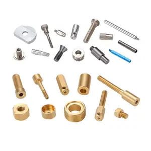 OEM ODM CNC non-standard hardware Aluminium alloy stainless steel brass copper gold customization nut bolt wansher screw parts