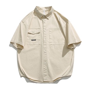 Camisa <span class=keywords><strong>de</strong></span> Manga Corta <span class=keywords><strong>de</strong></span> Algodón con Cuentas, Estilo Japonés Retro, <span class=keywords><strong>para</strong></span> Hombre, Informal, Versátil, <span class=keywords><strong>para</strong></span> Verano, <span class=keywords><strong>para</strong></span> <span class=keywords><strong>Adolescentes</strong></span> - Product Image 5
