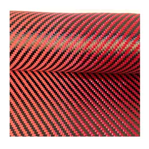 3K 180gsm Carbon Fiber Fabric with 1500D Aramid Weaved W-Pattern Cloth