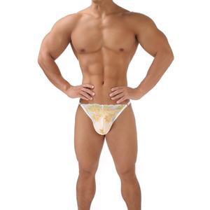 Slip Sexy <span class=keywords><strong>in</strong></span> <span class=keywords><strong>Pizzo</strong></span> Floreale Ricamato <span class=keywords><strong>in</strong></span> Nylon Spandex, Slip a Vita Bassa Traspirante Antibatterico Sportivo con Tasca a U Convessa, Bikini Tentazione T - Product Image 4