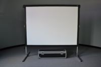 Écran de projection portable HEYU 150 180 200 220 250 300 pouces 16:9 4:3, pliage rapide avant et arrière, pour projecteur extérieur