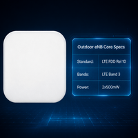 Estación Base LTE ENB B3 para Exteriores de 2x500mW, 1W de Alta Potencia, 32 Usuarios, Antena Integrada de 10.5dBi, Acceso Inalámbrico FDD Integrado
