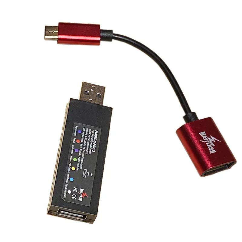 MayFlash MAGIC-S PRO Adaptador USB Sem Fio para Nintend 2 Switch /PS4/PS3/XXS/360/PC Controlador Conversor USB