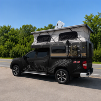 Camper de luxe pour pick-up - Tente de toit pour camping en camion - Camper sur mesure en aluminium pour pick-up 4x4