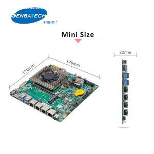 4 LAN <span class=keywords><strong>I5</strong></span>-7267U DDR4สูงสุด32G 2 COM 8 USB SIM 12V MINI ITX เมนบอร์ดอุตสาหกรรมแบบฝังทนทาน - Product Image 5