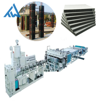 Ligne d'extrusion de coffrage pour dalles murales creuses en plastique, machine de production de gabarits de construction en PP PE