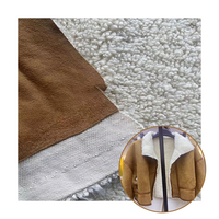 Cuir de luxe Faux daim cuir tissu micropolaire daim cuir tissu usine personnalisée pour veste chaude imperméable coupe-vent