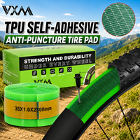 VXM Bande de protection auto-adhésive en TPU de 1,3 mm d'épaisseur pour pneus de vélos de route, résistance durable aux crevaisons avec bande jaune