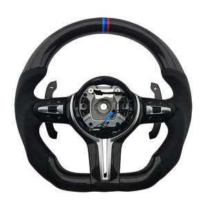 พวงมาลัยหนังคาร์บอนไฟเบอร์แบบเจาะรู รุ่นยอดนิยม สำหรับรถยนต์ BMW ซีรีส์ 3 ซีรีส์ 5 รุ่น F10 F20 F30 F90 F01 F02 - Product Image 1