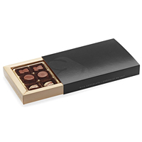 Boîtes cadeaux personnalisées de luxe vides à fermeture magnétique pour chocolats truffes et bonbons, avec séparateurs