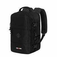 Karactermania PRO-DG Black-Mercury 2.0 Mochila de cabina debajo del asiento 40x20x25cm Negra Resistente al agua Cierre de cremallera Forro de poliéster