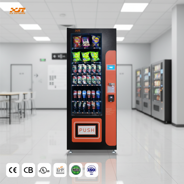 Wholesale Small Smart Combo Frozen Commercial Beverage Vending Machine with Card/Cash SDK Function LCD Display for Snacks Drinks