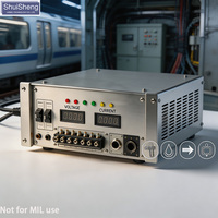 Alimentation électrique AC/DC conforme à la norme ferroviaire EN50155, résistante aux chocs et aux vibrations IEC61373 pour locomotives et matériel roulant