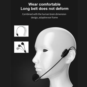 Vhf đầu xách tay không dây <span class=keywords><strong>Microphone</strong></span> beltpack máy phát và máy thu lý tưởng cho giảng dạy Loa - Product Image 2