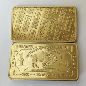 Monete sfida Logo personalizzate personalizzate 1 Oz 999 barra di bufalo in bronzo - Product Image 3