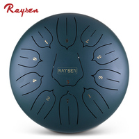 Professional Steel Tongue Drum 12Inch 11 Notes C Major Handpan Percussion Instrument for Yoga Meditation Camping