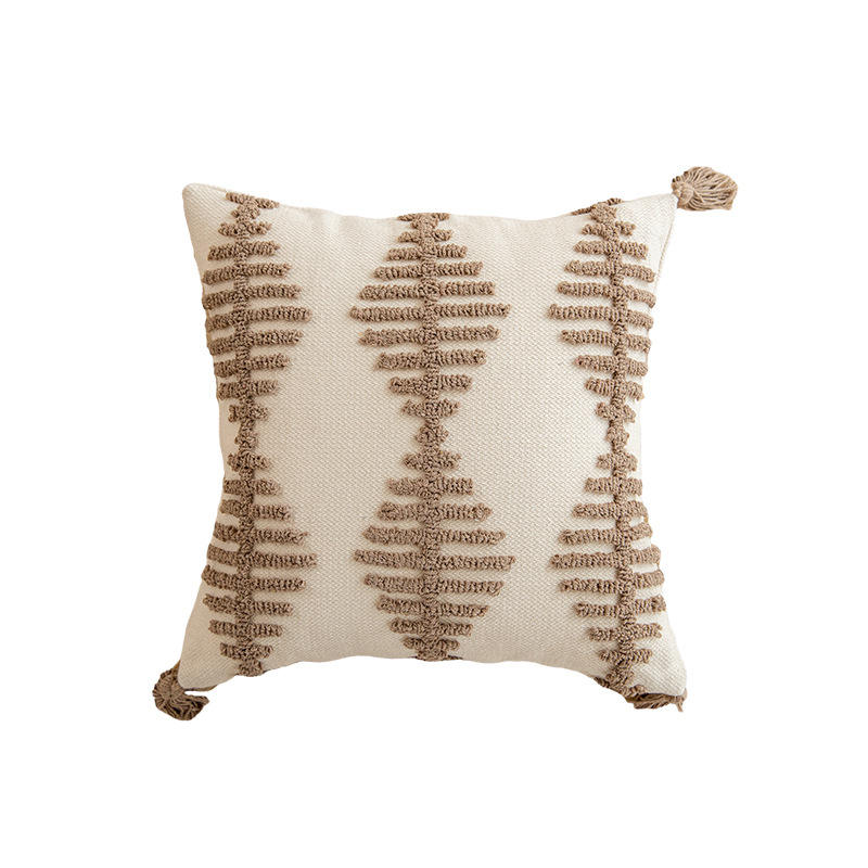 กำมะหยี่ลายก้างปลาสีน้ำตาล