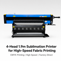 Printer Sublimasi Versijet 4 Head 1900mm untuk Head I3200 Kecepatan Tinggi 190m²/Jam Roll-to-Roll Otomatis Baru Garansi 1 Tahun