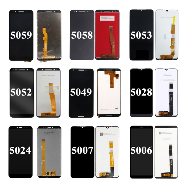 17 Years Professional Original LCD with Touch for Alcatel 5058 5052 5053 5049 5024 5006 5007 5028 5030 5099 6025 6062 Lcd