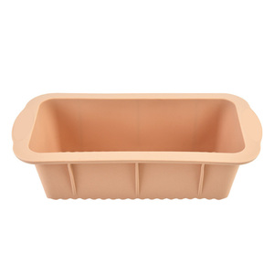 Colorido horno antiadherente-Sartenes de <span class=keywords><strong>silicona</strong></span> con forma de resorte seguras-Moldes para hornear cuadrados y rectangulares personalizados DIY para juego de pastel de queso y pan - Product Image 2