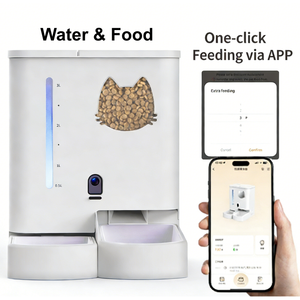 5L Plastik Görünür Mama Tankı <span class=keywords><strong>APP</strong></span> Kontrollü Ses Kayıtlı Akıllı Otomatik Evcil Hayvan Besleyici Ayarlanabilir HD Kamera Çift Güçlü Lazer Oyuncak - Product Image 3