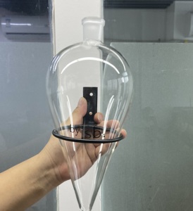 Funil de Separação em Forma de Pêra para Laboratório, Separação Óleo-Água, com Válvula de PTFE e Pistão de Vidro - Product Image 5
