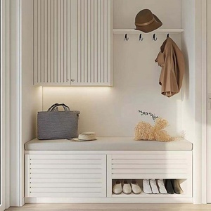 Senger Customizable Wooden Entryway Cabinet With Mirror-modern Durable <strong>Coat</strong> <strong>Rack</strong> <strong>Shoe</strong> <strong>Bench</strong> &amp; Shelf Easy Assembly for Hotel Use - Product Image 5