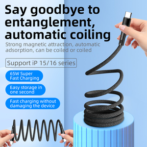 Pd sạc nhanh Cáp USB Type-C Cáp dữ liệu nam châm Cáp sạc nhanh cho điện thoại và máy ảnh 5A và khả năng sạc nhanh 3A - Product Image 3