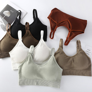 Nuovo all'ingrosso senza cuciture canotta <span class=keywords><strong>Bralette</strong></span> Yoga canotta reggiseno sportivo Lingerie - Product Image 2
