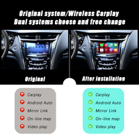 Interfaz inalámbrica CarPlay para Cadillac CTS 2014-2015 Fácil instalación Tablero Radio Reproductor de DVD Mirror Link Android Auto