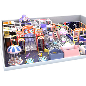 Parque Infantil Interior para Niños con Tobogán y Piscina de Pelotas, Estructura de Juego de Rol de Material PP para Niños - Product Image 3