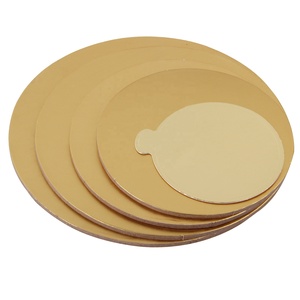 Planche à gâteau ronde et carrée de 22 tailles différentes, en trapèze, de couleur or - Product Image 4