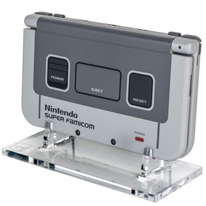 Transparent Crystal Clear Square Nintendo New 3DS XL Console Acrylic Display <b>Stand</b> Rack - Product Image 3