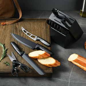 Juego de Cuchillos de Cocina con Bloque Organizador de Madera, Cuchillo de Cocina de Acero Inoxidable con Alto Contenido de Carbono, Cuchillos de Cocina con Mangos Ergonómicos - Product Image 4