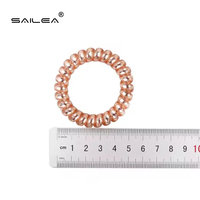 SAILEA Élastiques à cheveux en spirale confortables et personnalisables, couleurs dégradées, en plastique, sans dommage pour les cheveux, modèle SL-TH0001, tendance