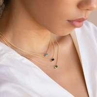Collier Pierre De Naissance Bijoux En Cristal Collier De Moda Pierre De Naissance Pendentifs Collier Pierre De Naissance Charme Collier Plaqué Or