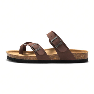 New Summer Men's Cork <strong>Slippers</strong> Fashion Men's Sandals Outdoor Couple Anti Slip Breathable Open Toe Shoes Beach Sandals Men Shoes - Product Image 5