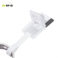 En stock, étiquette RFID UHF 860-960 MHz imprimable, étiquette de bijoux imperméable, logo personnalisé, autocollant en PVC/PET