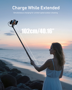 TELESIN Power Selfie Stick 2.0, bâton de selfie compact avec <span class=keywords><strong>batterie</strong></span> intégrée de 5000 mAh pour caméra d'<span class=keywords><strong>action</strong></span>, se charge pendant la prise de vue - Product Image 4