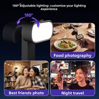 Lumière vidéo LED magnétique pour DJI Osmo Pocket 4 4p Gimbal 180 °   Mini Lampe Rotative pour Vlog, Accessoire Portable pour Appareil Photo