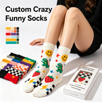 Chaussettes amusantes personnalisées de haute qualité, légères, avec un design original et mignon, chaussettes décontractées amusantes, chaussettes personnalisées avec logo amusant pour femmes