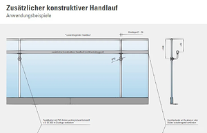 Système de balustrade en verre trempé à profil en U haute résistance pour usage en salle de bain d'hôpital, parapet, terrasse, balcon, fixation au sol - Product Image 5