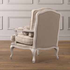 Sillón de Madera Maciza Estilo Americano para Sala de Estar, Dormitorio, Silla de Descanso Tipo Tiger - Product Image 4