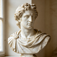 Buste de David en marbre naturel sculpté à la main, sculpture classique de la Renaissance pour la décoration de la maison et des galeries