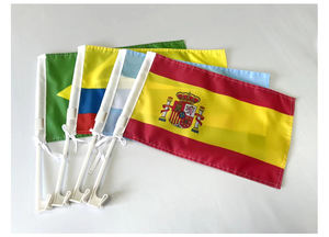 Fábrica para la venta a un precio bajo personalizado todos los países banderas de la ventana del coche personalizado 30*45cm banderas coloridas e incoloras del coche de Honduras - Product Image 4