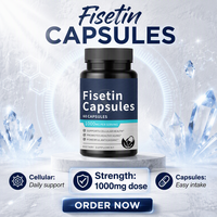 Compléments alimentaires antioxydants Come Health OEM/ODM Fishtin Capsules 1000MG, marque privée, capsules de fisetin pur pour le soutien cellulaire